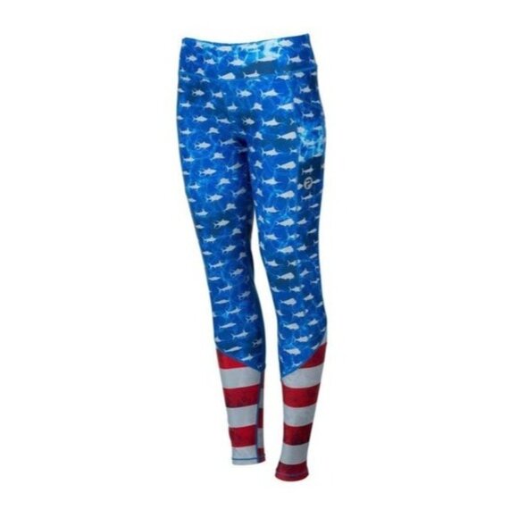 Pelagic Fiji Legging Americamo Fishing Leggings NWT Large - Picture 2 of 8